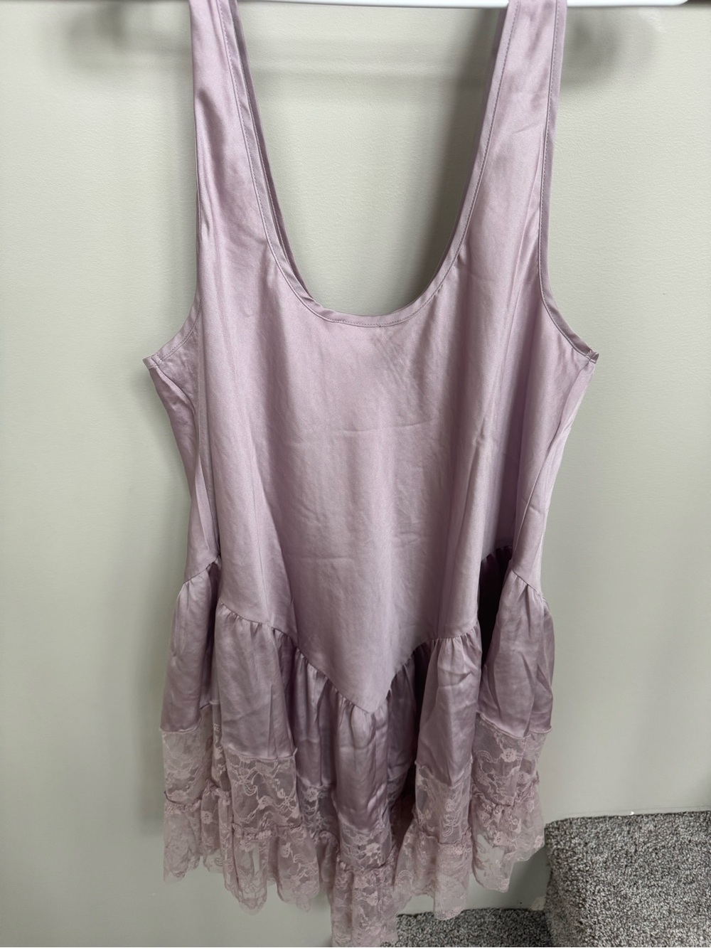 Free People Satin Slip Dress in Lavender